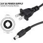 Universal AC/DC Switching Power Adapter, Adjustable Power Supply 100-240V AC to 9-24V 3A 50-60hz DC Converter with LED Voltage Display (9V-24V 3A)
