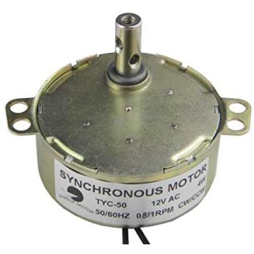 CHANCS TYC-50 Synchronous Motor 12V AC 0.8/1RPM CW/CCW High Torque Gear Motor 4W Small Motor Fan