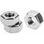 Powlankou 100 Pieces 1/4''-20 Stainless Hex Nut, Stainless Steel (304) 18-8 Nuts