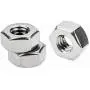 Powlankou 100 Pieces 1/4''-20 Stainless Hex Nut, Stainless Steel (304) 18-8 Nuts
