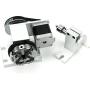 Reducing Ratio 4:1 CNC 4th-axis A-axis Rotation-axis, 4 Jaw K12-65mm Chuck Tip Indexing Head with Nema17 2-Phase 4-Wire Stepper Motor + 54mm Tailstock for CNC Router Engraving Machine