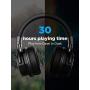 COWIN E7 PRO [Upgraded] Active Noise Cancelling Headphones Bluetooth Headphones with Microphone/Deep Bass Wireless Headphones Over Ear 30H Playtime for Travel/Work/TV/Computer/Cellphone - Black