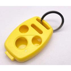 Cutting Not Required - Replacement Key Fob Keyless Entry Remote Shell Case for Honda 2003-2012 Accord / 2006-2013 Civic EX / 2009-2015 Pilot /2005-2006 CR-V Car Key Fob Cover (1 Black + 1 Yellow)