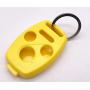 4 Buttons Replacement Key Fob Case Shell Fits for Honda Accord Civic Ex Pilot Keyless Entry Remote Control Car Key Fob Cover (3 + 1 Buttons, Yellow)