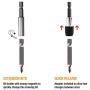 208 Piece Screwdriver Bit Set Security Bit Chrome Vanadium Steel Professional Ended Screw Tools Box by WULFPOWERPRO