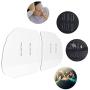 AOUSTHOP Car Taxi Partition Sneeze Guard, Interior Transparent Plexiglass Barrier, Acrylic Partition Isolation Protective Shield, for Driver Passenger, Splash Prevention Board with Hook and Loop Strap