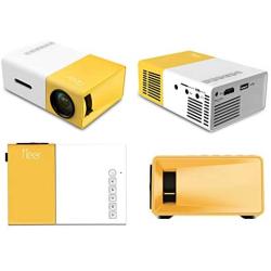 Mini Projector, Meer Portable Pico Full Color LED LCD Video Projector for Children Present, Video TV Movie, Party Game, Outdoor Entertainment with HDMI USB AV Interfaces and Remote Control
