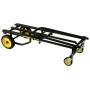 Rock-N-Roller R8RT (Mid) 8-in-1 Folding Multi-Cart/Hand Truck/Dolly/Platform Cart/34'' to 52'' Telescoping Frame/500 lbs. Frame Capacity, Black