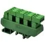 Electronics-Salon Slim DIN Rail Mount 10A/300V 5x3 Position Pluggable Screw Terminal Block Distribution Module.