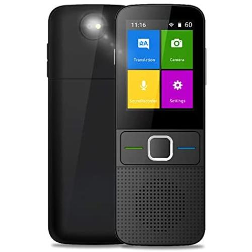 Language Translator Device 137 Languages, Two Way Language Instant and Portable Voice Translator, Offline Real-Time Translator Device with Recording, 1500 mAh Battery