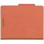 Amazon Basics Pressboard Classification File Folder with Fasteners, 2 Dividers, 2 Inch Expansion, Letter Size, Red, 10-Pack