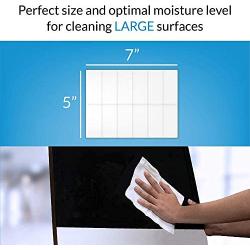 iCloth Large Lens and Screen Cleaner Pro-Grade Individually Wrapped Wet Wipes, 1 Wipe Cleans a LCD Monitor, Laptop, or Flat Screen HDTV, Box of 24