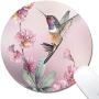 Cholaty Mouse Pad - Thick Natural Rubber Keyboard Mouse Mat Round Non-Slip Rubber Base Mouse Pad Wrapping Edge Cute Baby Elephant Gaming Mouse Pad (Bird)