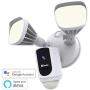 Swann Floodlight Security Camera w/Dimmable Motion Lighting, 2 Way Talk, WiFi Surveillance 1080p HD, Indoor/Outdoor Color Night Vision, True Detect Heat Sensing, Alexa/Google, White, SWWHD-FLOCAMW