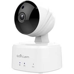 Ebitcam WiFi Camera,Pan/Tilt/Zoom Remote Monitor, Night Vision, Two-Way Audio, Motion Alarm, Available for iOS/Android/PC ,Cloud Service Available,Work with Alexa