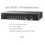 Cisco SG350-10P Managed Switch with 10 Gigabit Ethernet (GbE) Ports with 8 Gigabit Ethernet RJ45 Ports and 2 Gigabit Ethernet Combo SFP plus 62W PoE, Limited Lifetime Protection (SG350-10P-K9-NA) Cisco SG350-10P Managed Switch with 10 Gigabit Ethernet (GbE) Ports with 8 Gigabit Ethernet RJ45 Ports and 2 Gigabit Ethernet Combo SFP plus 62W PoE, Limited Lifetime Protection (SG350-10P-K9-NA)
