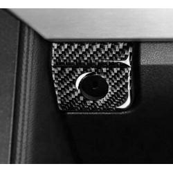Interior Carbon Fiber Car Storage Box Panel Trim Sticker Styling,Black