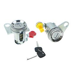 Door Lock Kit with Keys Fits for Toyota Tacoma 1995-2004 Front Driver and Passenger Side Cylinder 4 Set Replace 6905135070 69052-35070 DL-107 DL108R