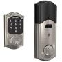 Schlage Connect Smart Deadbolt with Camelot trim in Satin Nickel, Zigbee Certified - BE468GBAK CAM 619