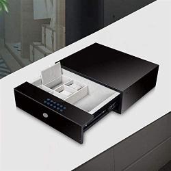 Mgo Drawer Safe Fingerprint Safe Fingerprint Cabinet Lock Smart Electronic USB Charging Biometric Lock Furniture Drawer Lock Suitable for Home Office (Size : A)