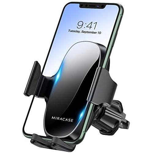 【2021 Upgraded】 Miracase Car Phone Mount, Air Vent Cell Phone Holder for Car, Universal Car Phone Holder Cradle Compatible with iPhone 12 Pro Max/11/11 Pro/11 Pro Max/XR/Xs/8/7,S10+ and More