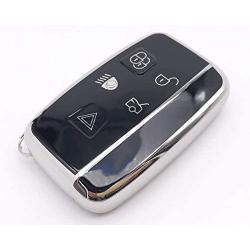 Horande Remote Holder Skin Protector Soft TP Key Fob Cover Case Fit for Range Rover Evoque Velar Discovery LR4 Land Rover Sport and Jaguar XF XJ XE F-PACE F-Type Key Fob (Silver)