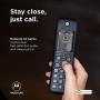Motorola AXH01 DECT 6.0 Smart Cordless Phone and Answering Machine with Alexa Built-in – 1 Cordless Handset Included