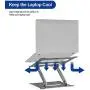 Besign LS05 Aluminum Laptop Stand, Ergonomic Adjustable Notebook Stand, Riser Holder Computer Stand Compatible with Air, Pro, Dell, HP, Lenovo More 10-15.6'' Laptops (Grey)