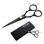 Sanguine Professional Hairdressing Scissors, 5.5 inch, 14 cm, Deep Black