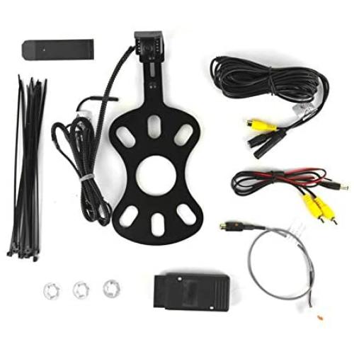 Brandmotion 9002-8857V2 Rear Vision System with CMOS Infrared Camera and Adjustable Bracket for 2007-2018 Jeep Wrangler JK with Factory Display
