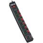 Tripp Lite 7 Outlet (6 Individually Controlled) Surge Protector Power Strip, 6ft Cord, Black, Lifetime Limited Warranty & $25K INSURANCE (TLP76MSGB)