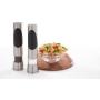 COLE & MASON Richmond Electric Salt and Pepper Grinder Set - Stainless Steel Electronic Mills Include Gift Box and Gourmet Precision Mechanisms