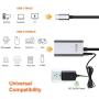 WEme USB C Active Extension Cable 32FT/10M, USB 3.0 Type C Male to Type A Female with Two Signal Repeater for Oculus VR, HTC Vive, Xbox 360, Printers, Webcam with 5V2A Power Adapter, Aluminum