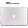 MoKo Laptop Sleeve Case Fits MacBook 12 Inch, Surface 3 10.8, PU Leather Protective Notebook Case Bag with Document Pocket and Built-in Card Slot - Pink Gray Marble