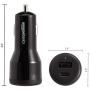 Amazon Basics USB-C Car Charger with 18W USB-C Port and 12W USB-A Port