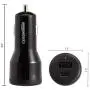 Amazon Basics USB-C Car Charger with 18W USB-C Port and 12W USB-A Port