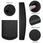 PU Leather Mouse Pads Wrist Rest Support and Keyboard Wrist Rest Pad Set for Laptop Computer Mac,Ergonomic Memory Foam,Non-Slip Base Mouse pad,Easy Typing and Relieve Wrist Pain(Black)