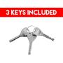 RST-907 Stainless Steel Keyed Different Padlock,2.36in(60mm) Lock Body for Gate,Shed,Outdoor Use,Marine,Waterproof,Weather Resistant,Sliver