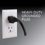 GE 4 Outlet 2 USB Port Power Strip Surge Protector, 3ft. Power Cord, Black, 36189-P1