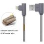 MFI Certified 5Pack Right Angle Lightning Cable 90 Degree iPhone Charging Cable Compatible with 12 11 Pro Max XR XS Max X 10 8 7 6s 6 Plus 5 5s SE 2020, iPad Pro (Grey3ft/6ft/6ft10ft/10ft)