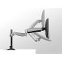 Mount-It! Single Monitor Arm Desk Mount | Gas Spring Monitor Arm | Full Motion Articulating Height Adjustable Stand | Fits 21 22 23 24 27 Inch VESA Compatible Computer Screen | Clamp and Grommet Base