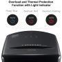 Bonsaii 20-Sheets Heavy Duty Cross-Cut Paper and Credit Card Shredder with 6.6 Gallon Pullout Basket and 4 Casters, 20 Minutes Running Time, Black (C222-A)