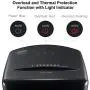 Bonsaii 20-Sheets Heavy Duty Cross-Cut Paper and Credit Card Shredder with 6.6 Gallon Pullout Basket and 4 Casters, 20 Minutes Running Time, Black (C222-A)