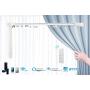 Surpass WiFi Electric Remote Control Drapery System,Curtain Motor with DIY Tracks, Compatible with Alexa, Google Home, Customizable Length (3~6m (118~236inch))