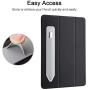 ESR Pencil Holder Compatible with Pencil (1st and 2nd Gen), Elastic Pocket [Stylus Pens Protected and Safe] Pouch Adhesive Sleeve Attached to Case for Stylus Pens - Silver Grey