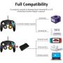 Gamecube Controller, Classic Wired Controller for Wii Nintendo Gamecube (Black-2Pack)