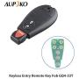 Aupoko GQ4-53T Keyless Entry Remote Key Fob, 3 Buttons Smart Key 56046953,56046953AE, 56046953AC,56046953AG, Fits for Dodge Ram 1500 2500 3500