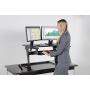 Kantek Sit to Stand Desktop Riser, Black (STS900)
