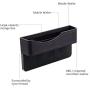 Puroregno Car Seat Gap,Seat Console Organizer Pocket,Car Seat Gap Storage Box Multi-Function Leather Car Water Cup Holder for Snacks, Electronics (Black)