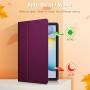 Fintie Folio Case for Samsung Galaxy Tab S6 Lite 10.4 2020 Model SM-P610 (Wi-Fi) SM-P615 (LTE) with S Pen Holder, Soft TPU Back Slim Fit Cover Auto Sleep/Wake, Purple